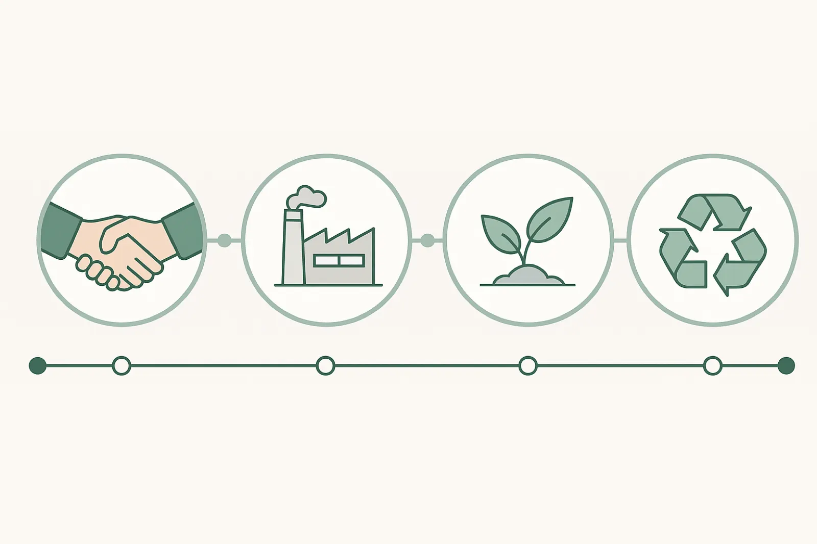 Ilustración del ciclo BeClean: de la planta a la naturaleza